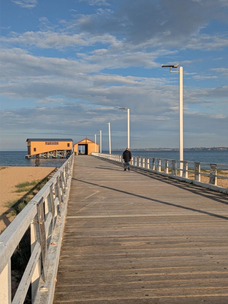 Queenscliff pier and lifeboat shed